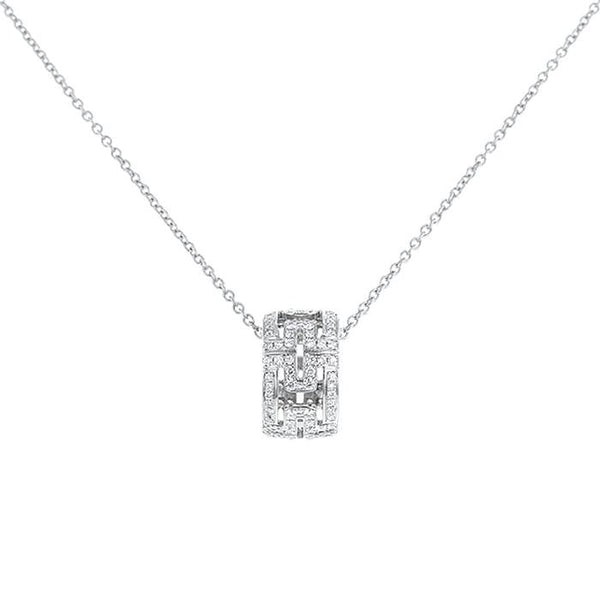 <MAGIC>PARENTESI NECKLACE SILVER DIAMOND