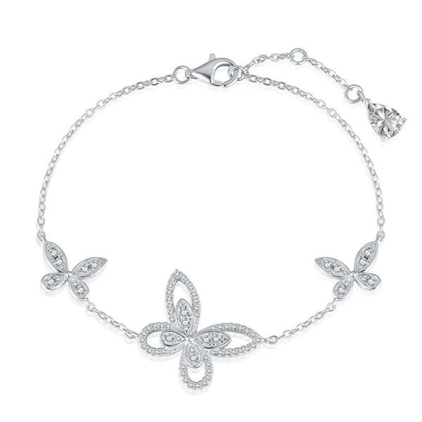 <MAGIC>Delicate Butterfly Pendant Bracelet