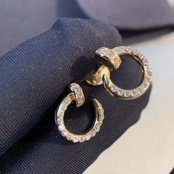 <MAGIC>JUSTE EARRINGS GOLD DIAMONDS