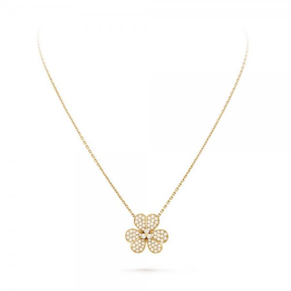 ˇMagic JewelryˇFLOWER DIAMOND NECKLACE