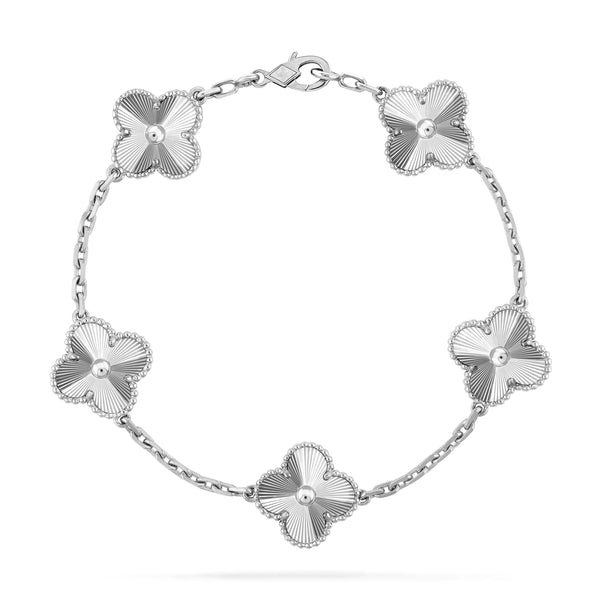 ˇMagic JewelryˇCLOVER SILVER 5 MOTIFS BRACELET