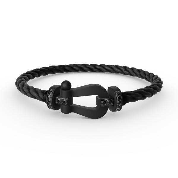 <MAGIC>FORCE LARGE SERIES HORSESHOE BLACK SAMURAI BRACELET