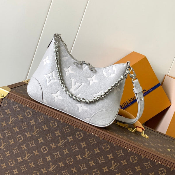 BOULOGNE 29 IN GREY MONOGRAM EMPREINTE LEATHER SILVER HARDWARE