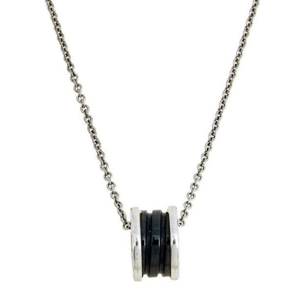 <MAGIC>ZERO 1 BLACK CERAMIC SILVER NECKLACE